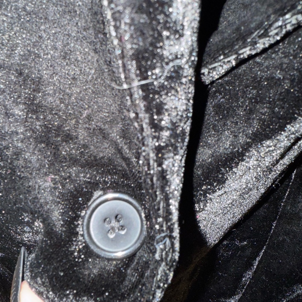 Ava & Viv Black Velvet Blazer - Picture 7 of 8